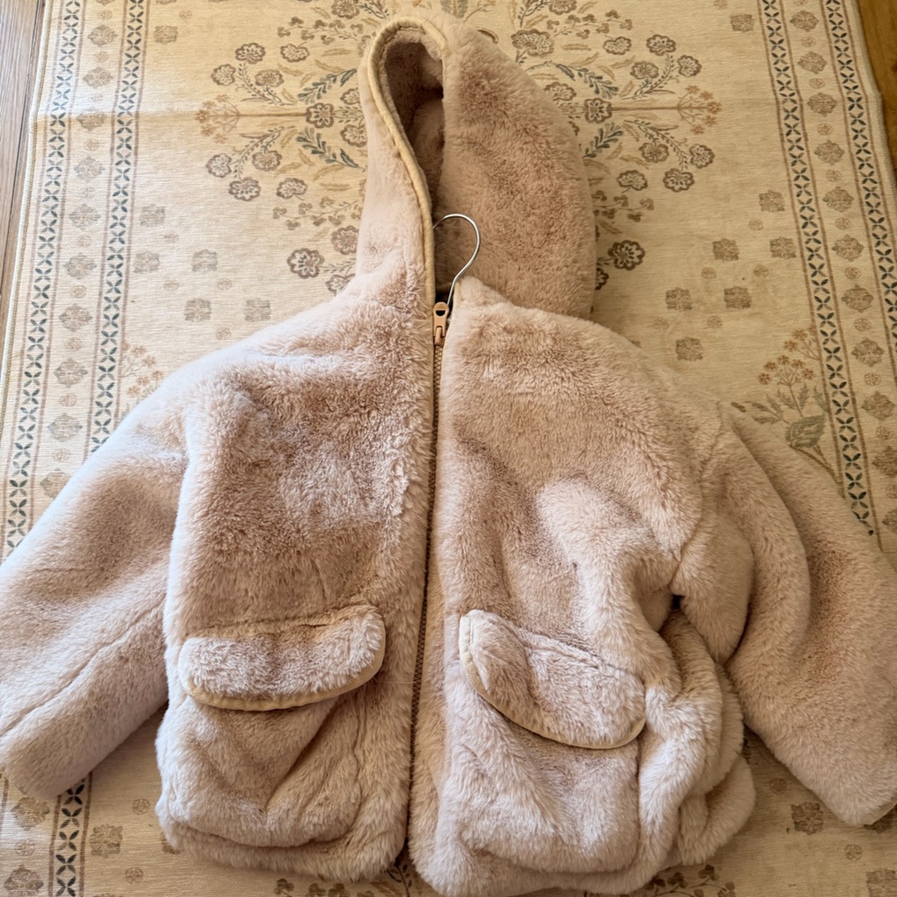 Zara Faux Fur Hooded Jacket